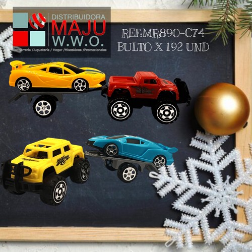 Monter Truck Con Trailer Y Carro Deporti