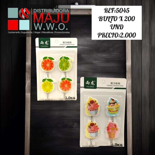 Adhesivo Para Pared X4 Frutas Y Cup Cakes 13