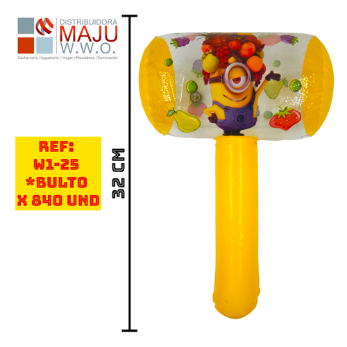 Inflable Matillos Con Cascabel Colores Y Est