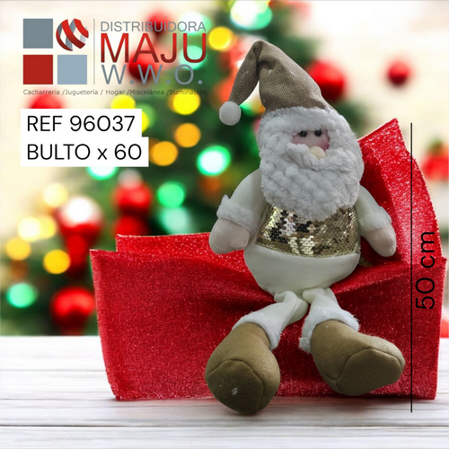 Muñeco De Navidad Santa Con Camisa De Lentej