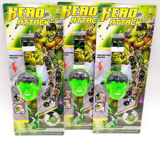 Reloj Proyector Forma Super Heroe