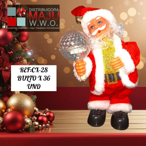Papa Noel Con Movimiento Luz Y Sonido (Requi
