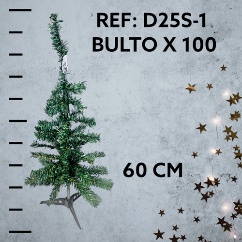 Arbol Navidad Verde De 60Cm