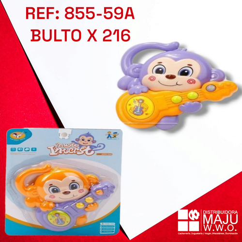 Sonajero Para Bebes Con Guitarra De Sonido