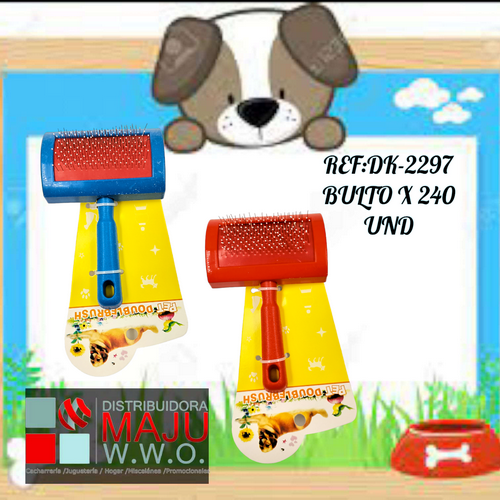 Cepillo Para Mascotas 12.5X8.5 Colores X12