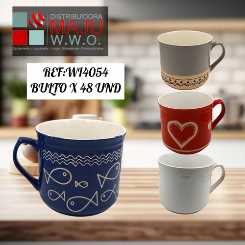 Pocillo Gigante Ceramico Diseños De 650Ml