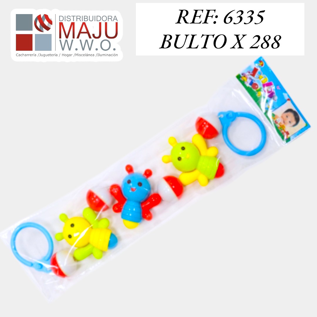 Sonajero Para Bebes Con Mariposas