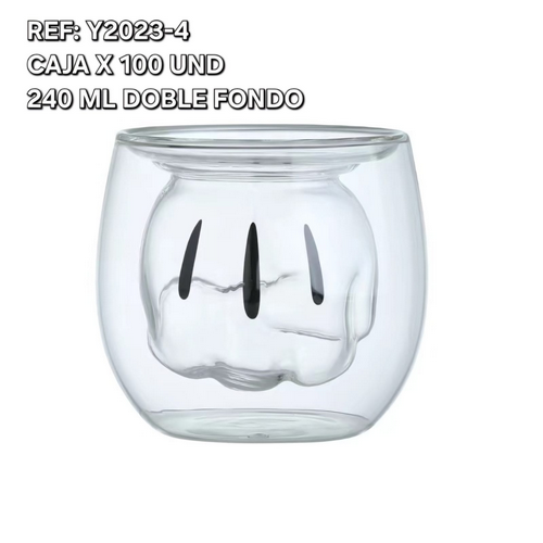 Vaso Doble Fondo Forma Puño 250Ml