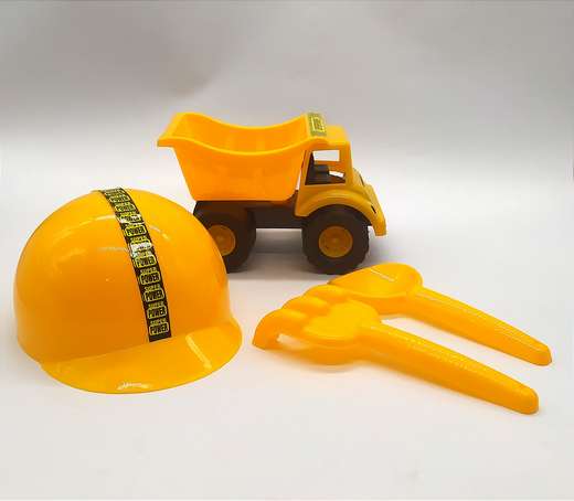 Super Power 2000 Volqueta Con Casco Pala Y
