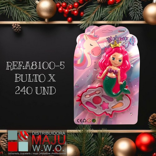 Maquillaje Sirena Sencillo En Blister