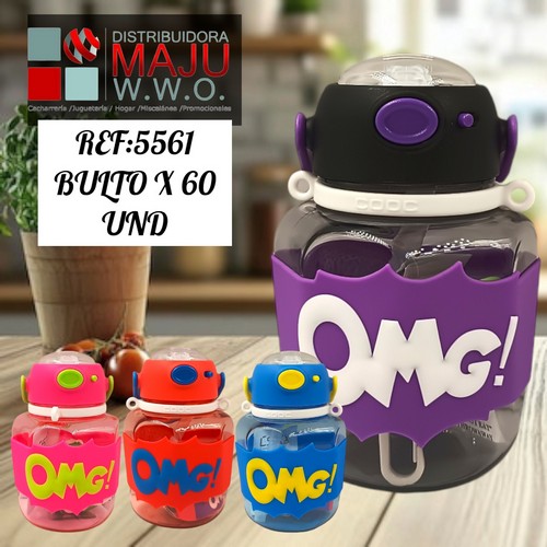 Botilo Omg Hexagonal Colores Varios De 650Ml