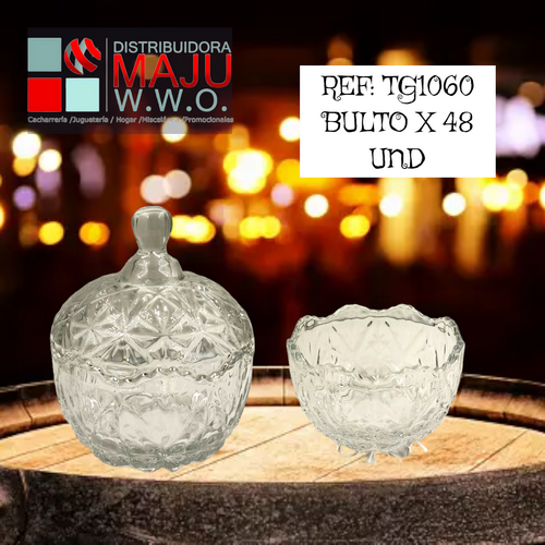 Confitera En Cristal De 360Ml {Do854}