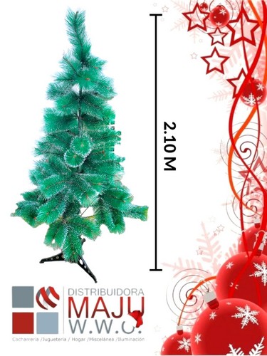 Arbol Navideño Tipo Pino Punta Blanca 2.10