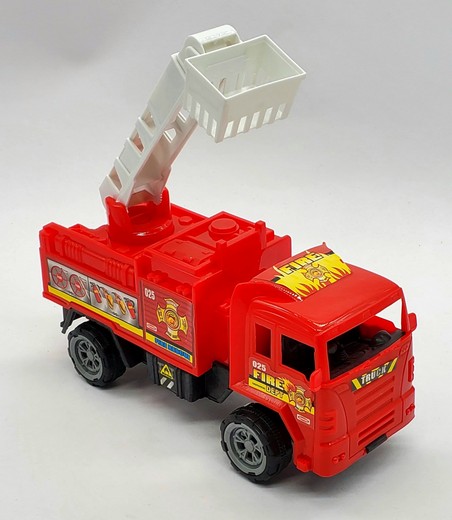 6007-10 Camion De Bomberos Con Brazo Canasta 21.3X