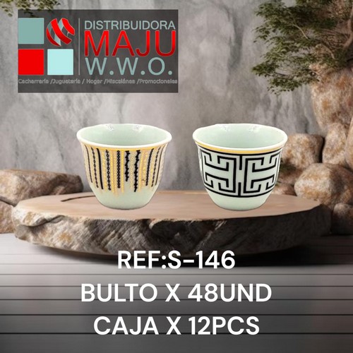 Set De Tazas De Te Orietales Con Diseño X12P