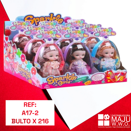 Set Muñeca Para Niñas De 9 Pcs Con Ropa Vari