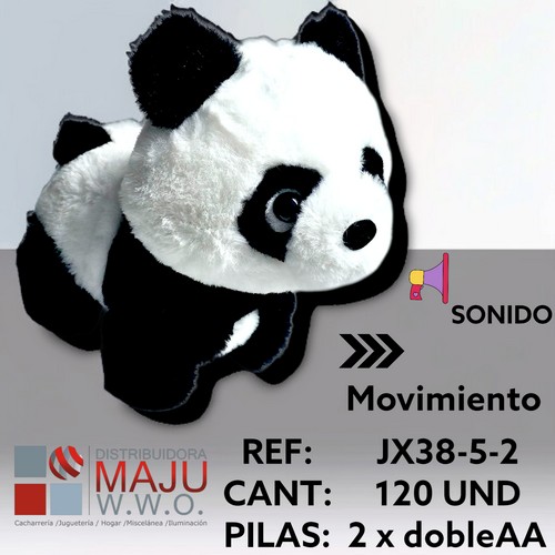 Jx383-5-2 Oso Panda Peluche Con Movimien