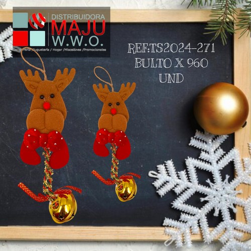 Personajes Navideños Con Cascabel Para