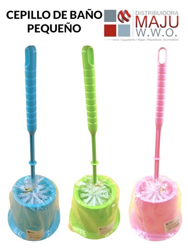 B-2 Cepillo Para Baño Pequeño Colores Con Posadera