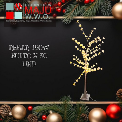 Arbol Exterior Con Luz Ocobo Blanco 150Cm