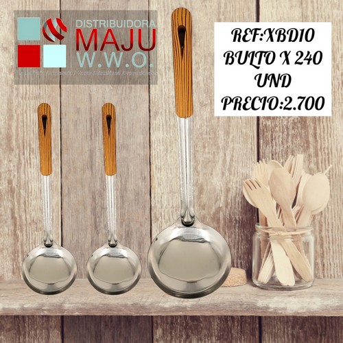 Cucharones De Cocina 33 X 10 Cm