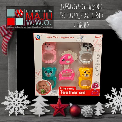 Kit De Sonajeros Para Bebe X5Pcs