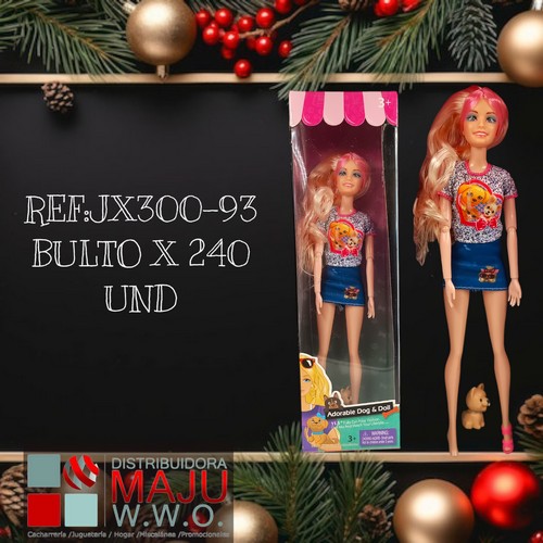Muñeca Con Mascota En Caja