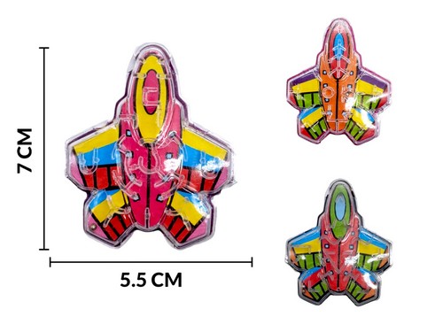 Juego Laberinto Forma Jet En Bolsa