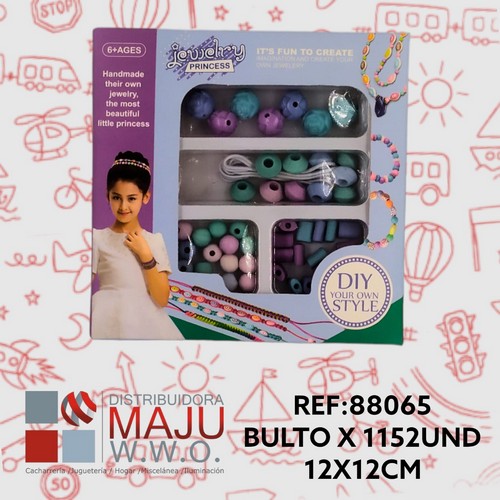 Set De Para Hacer Pulseras Para Niña 12X12Cm