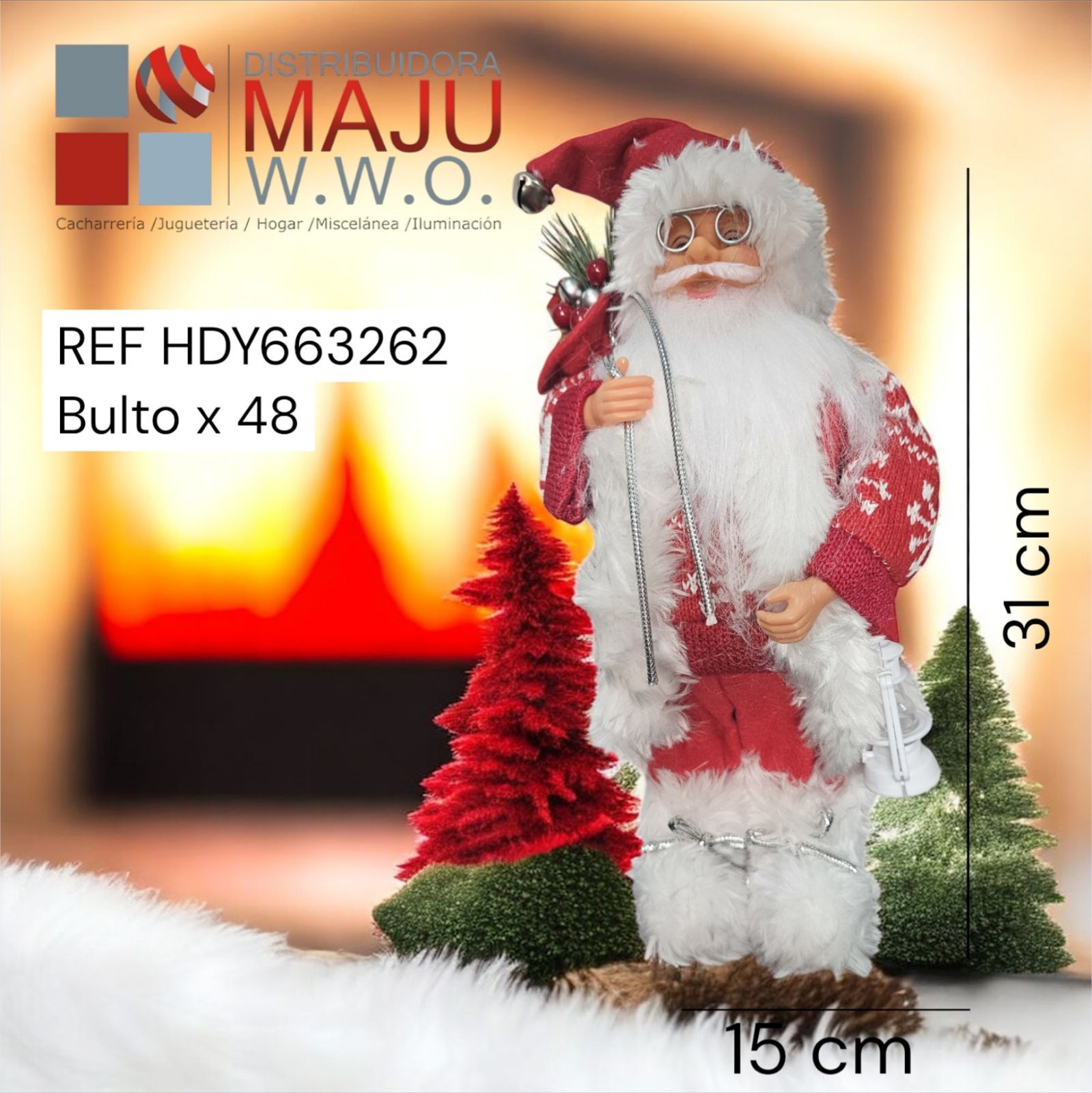 Muñeco De Navidad Santa Clous Con Traje