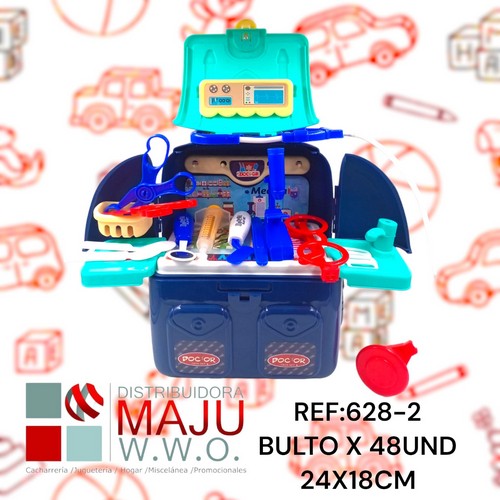 Juego Doctor En Maleta Portable 24X18Cm {Do8