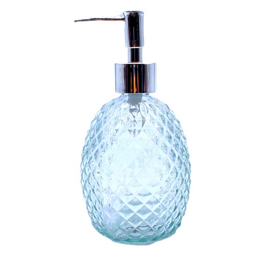 Lx3-450 Jabonera De Vidrio Con Relieve 450Ml