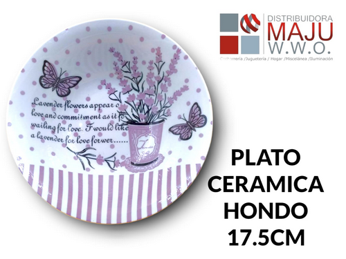 Taza Ceramico Mensaje Y Mariposas 17.5Cmx5.