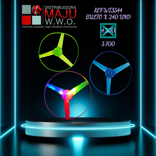 Helices De Luz En Bolsa Colores Neon Varios