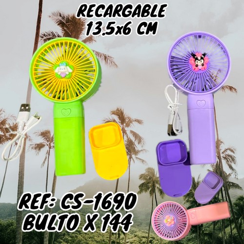 Ventilador 6X13.5Cm Electrico Con Base Rec