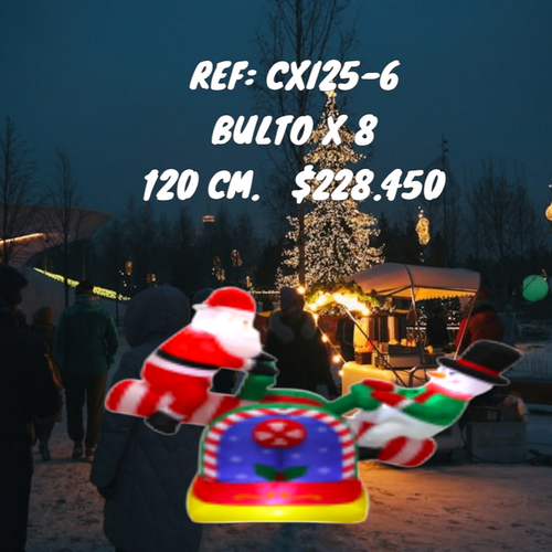 Inflable Navideño Con Movimiento De Papá N