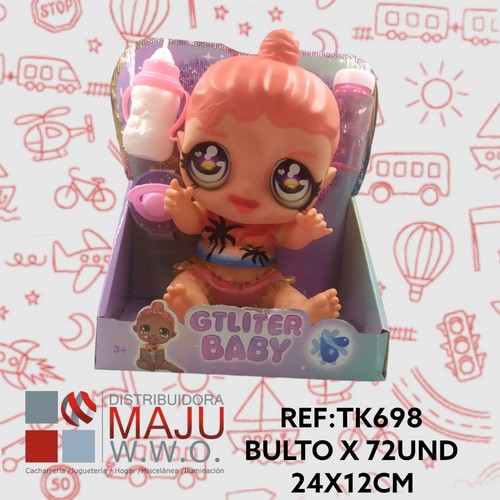 Muñeca En Caja Ojos Cup Key Con Accesorios P