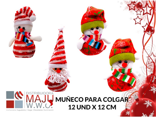 Muñeco Navideño De 11Cm Tipo Bolita Modelos