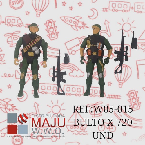 Muñeco De Accion Comando Modelos Varios En