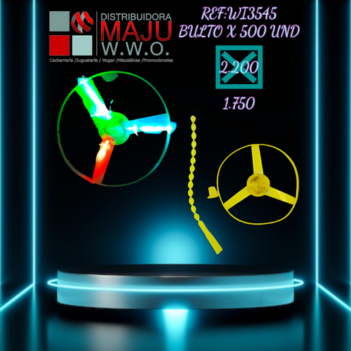 Helices De Luz En Bolsa Colores Neon Varios