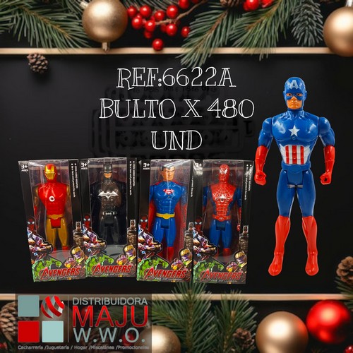 Super Heroes Con Luz En Caja
