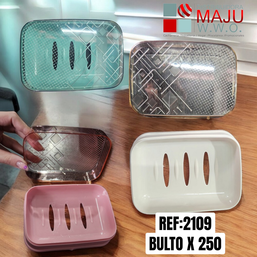 Jabonera Cuadrada En Acrilico De Puntos