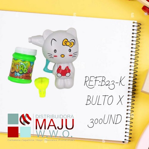 Burbujero De Hello Kity 10X10Cm {Do858}