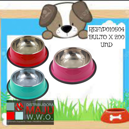 Comedero De Acero Inoxidable Para Mascota