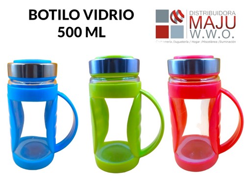 Botilo Con Asa Tipo Pocillo En Vidrio Mediano