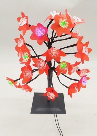 Arbol Navideño Chamizo Tipo Bonsai Multicolor