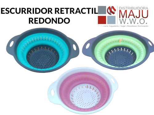 Escurridor Retractil Redondo Colores Varios
