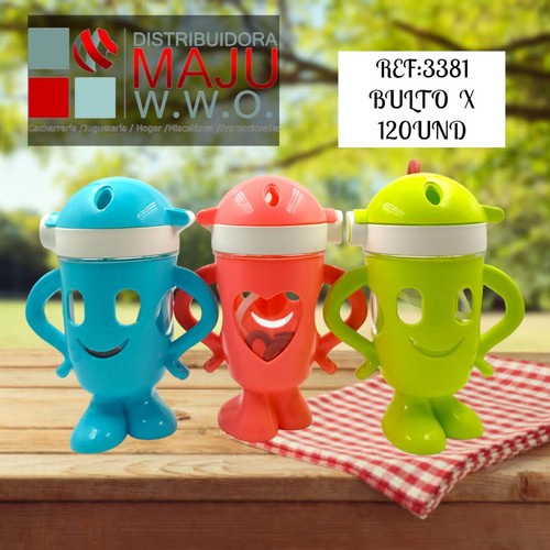 Vaso Pitillo Para Niños Cariitia Corazon Colo