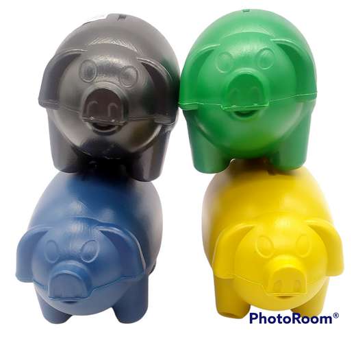 N2022-13 Alcancia Marrano Plastico Colores