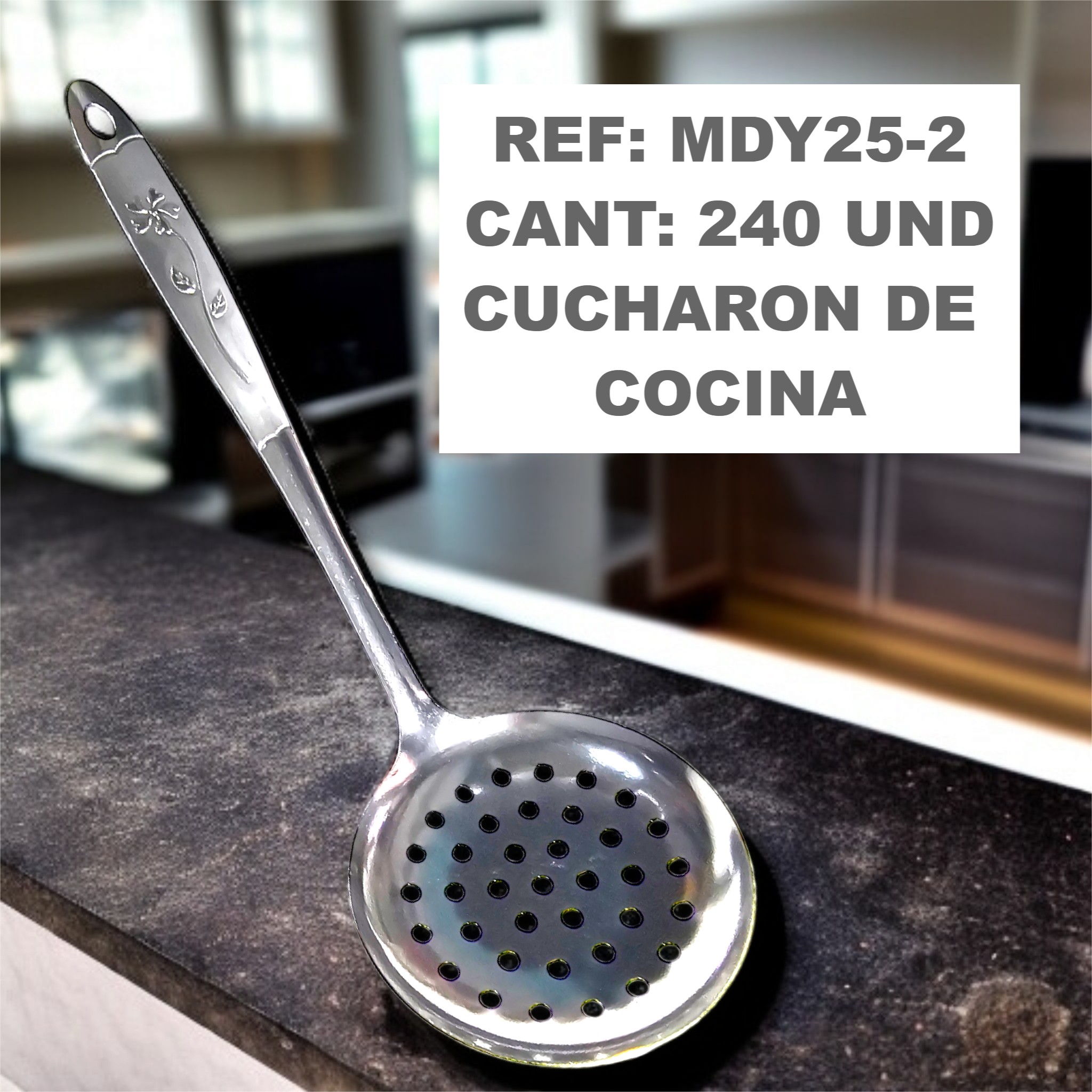 Mdy25-2 Cucharon De Cocina Huecos Sencillo